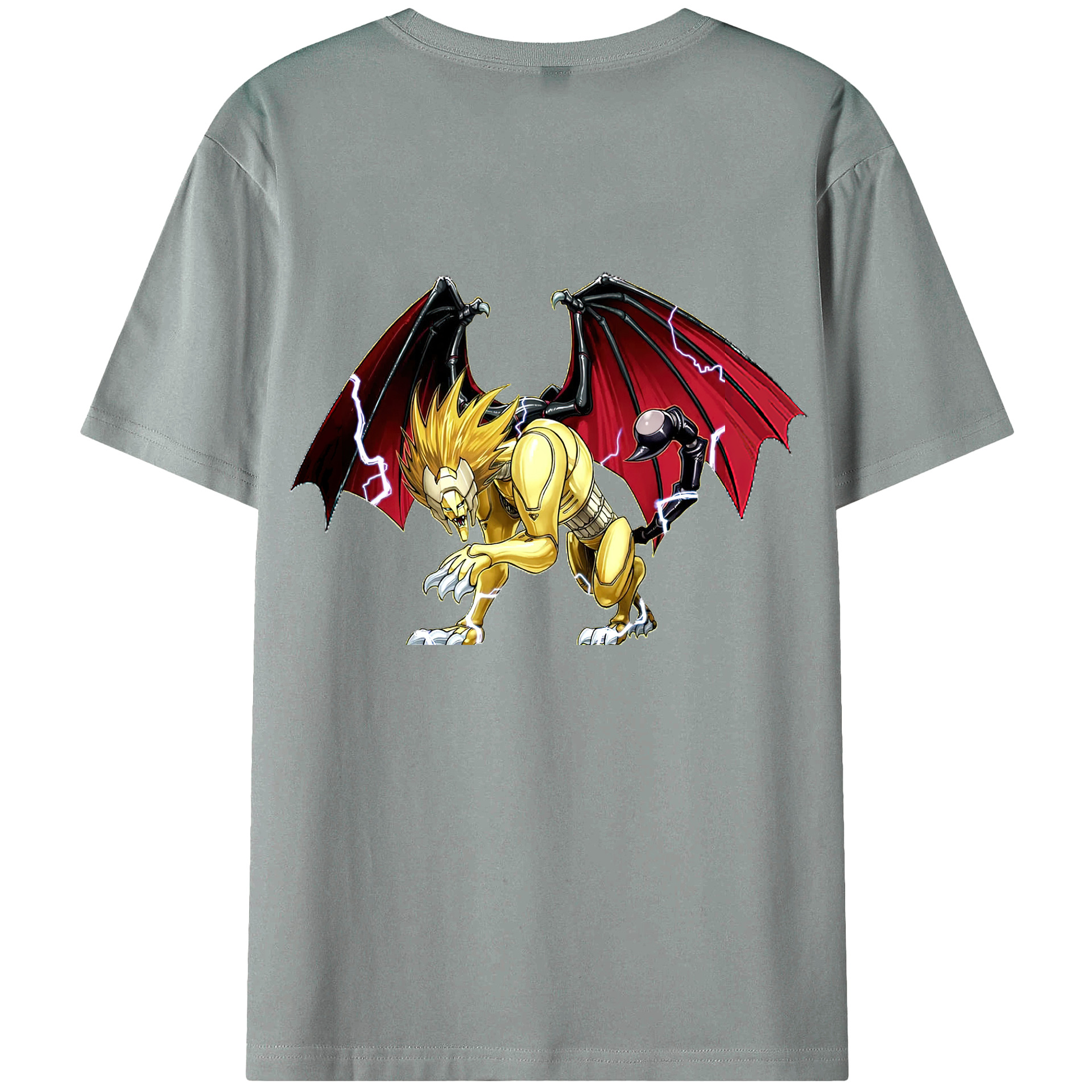 （画像用） 遊☆戯☆王 Yu-Gi-Oh! 綿100％ メンズ半袖Tシャツ（バックプリント） 通気性